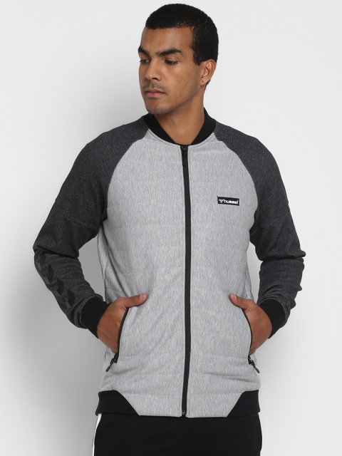 

hummel Men Grey Colourblocked Sporty Jacket