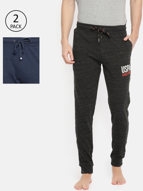 

U.S. Polo Assn. Men Pack Of Solid Knitted Lounge Pants, Black
