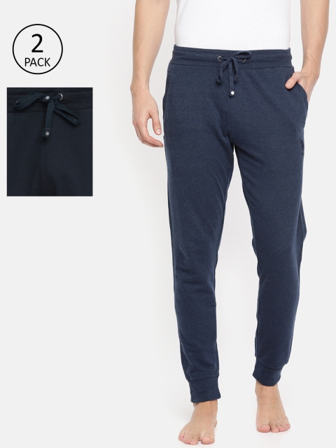 

U.S. Polo Assn. Men Pack Of 2 Solid Knitted Lounge Pants, Navy blue