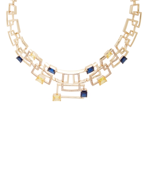 

Shaze Byzantine Women Gold-Toned & Navy Blue Brass Necklace