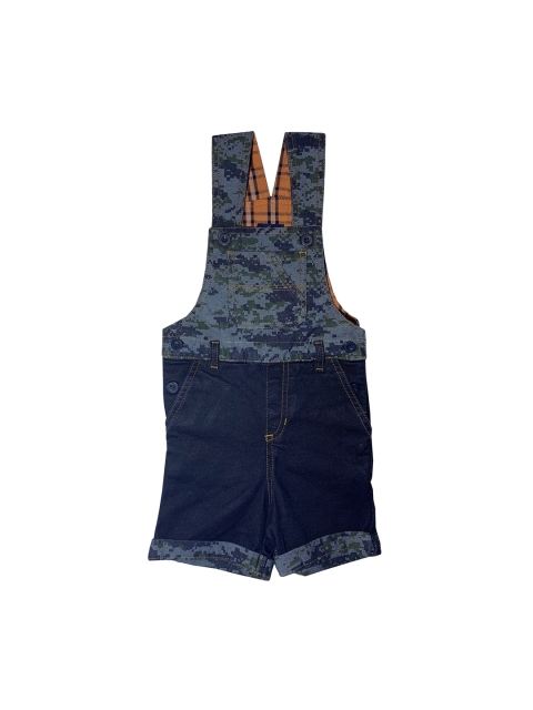 

KiddoPanti Boys Blue & Green Printed Dungarees