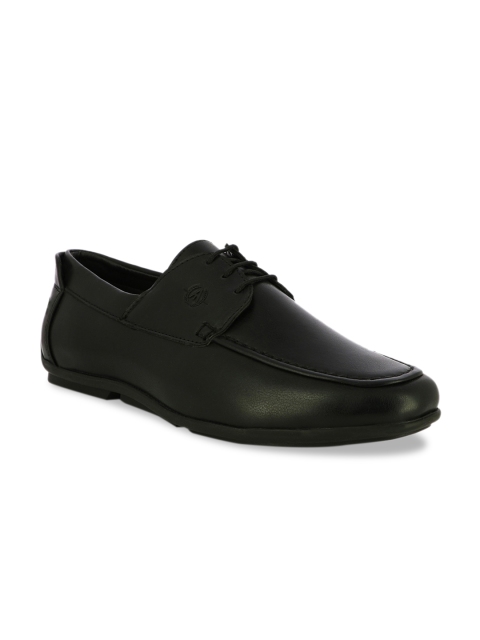 

Alberto Torresi Men Black Solid Leather Formal Derbys