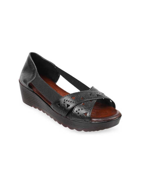 

Metro Women Black Solid Flatform Heels