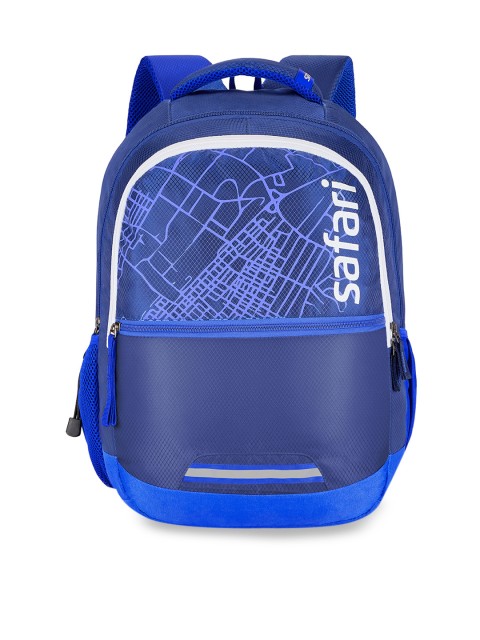 

Safari Unisex Blue Printed Backpack