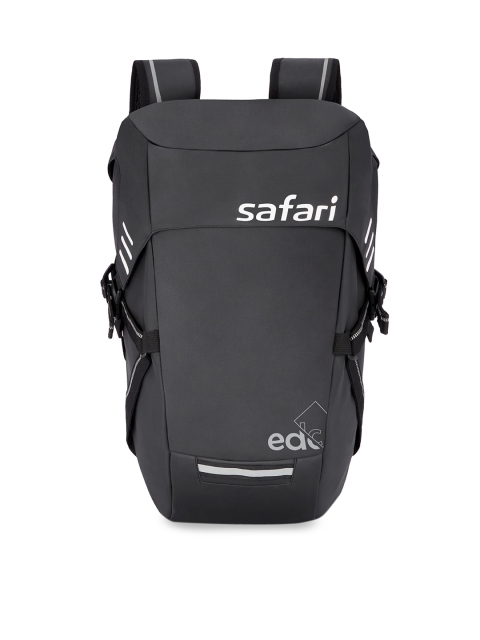 

Safari Unisex Black Brand Logo Backpack