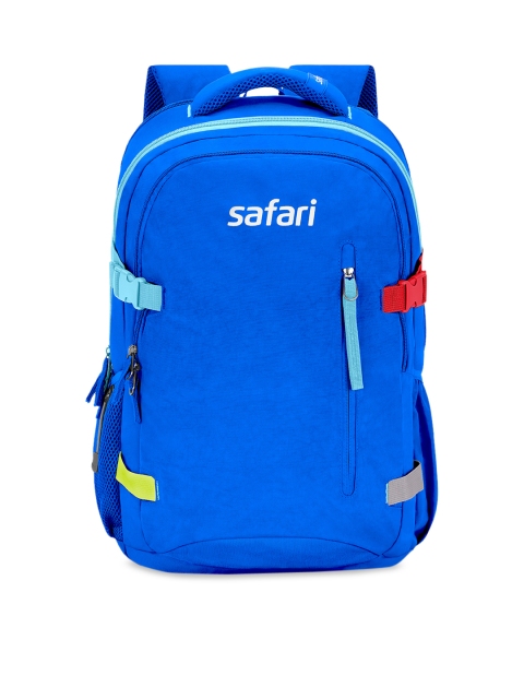 

Safari Unisex Blue Brand Logo Backpack