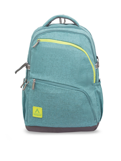 

Aristocrat Unisex Sea Green & Yellow Solid Laptop Backpack