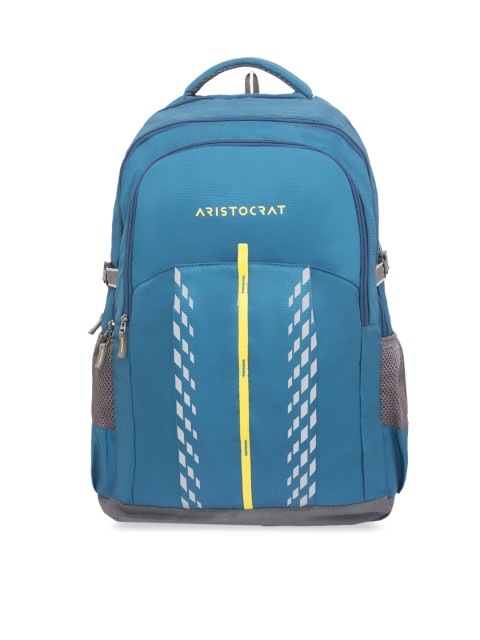 

Aristocrat Unisex Teal Blue Solid Backpack