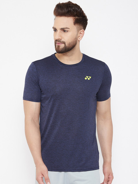 

YONEX Men Blue Solid Round Neck T-shirt