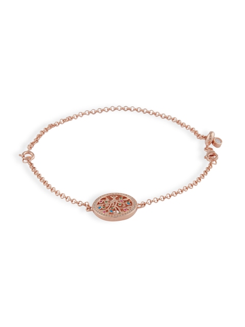 

bebe Women Rose Gold-plated 925 Sterling Silver Charm Bracelet