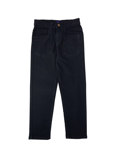 

KiddoPanti Boys Black Regular Fit Mid-Rise Clean Look Stretchable Jeans