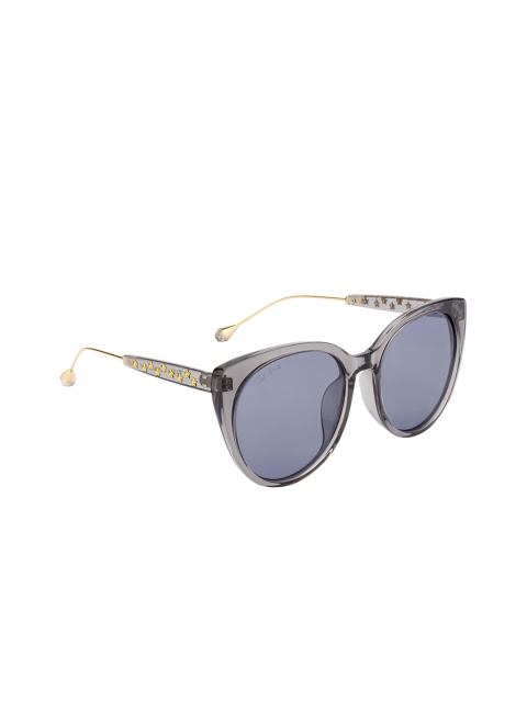 

Ted Smith Women Cateye Polarised and UV Protected Sunglasses TS-NC-201950_C49, Blue