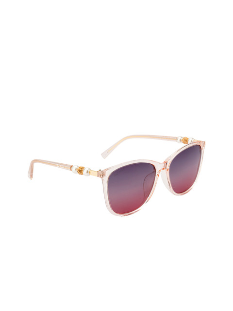 

Ted Smith Women Wayfarer Polarised and UV Protected Sunglasses TS-NC-201948_C2, White