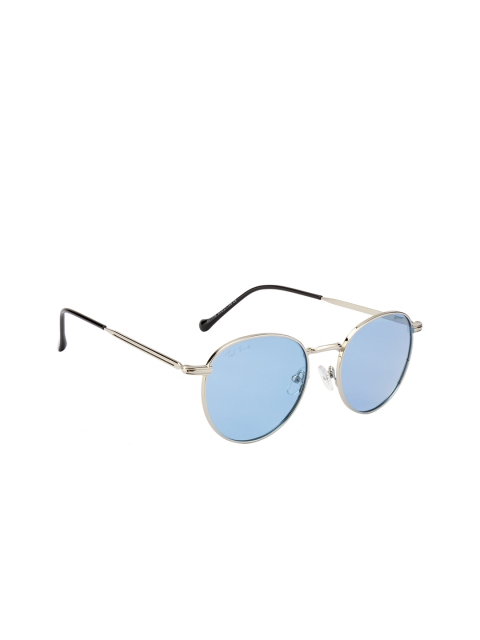 

Ted Smith Unisex Round Polarised and UV Protected Sunglasses TS-NC-201988, Blue