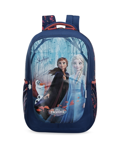 

Skybags Unisex Kids Blue Graphic Frozen 2 Print Backpack