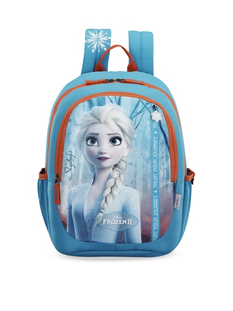 

Skybags Unisex Kids Blue Graphic Frozen 2 Print Backpack