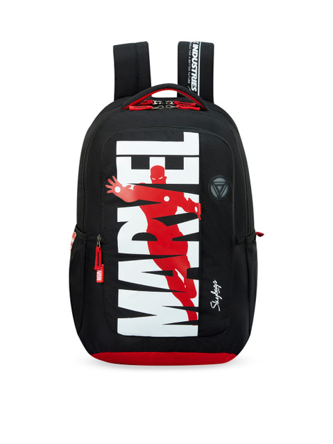 

Skybags Unisex Kids Black Graphic Print Backpack