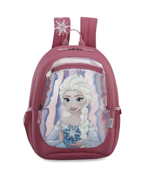 

Skybags Kids Pink Graphic Backpack