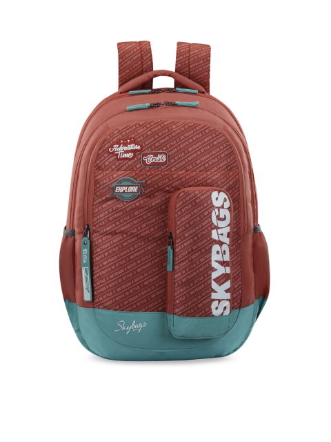 

Skybags Kids Pink Brand Logo Print Backpack