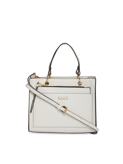 

ALDO White Solid Handheld Bag