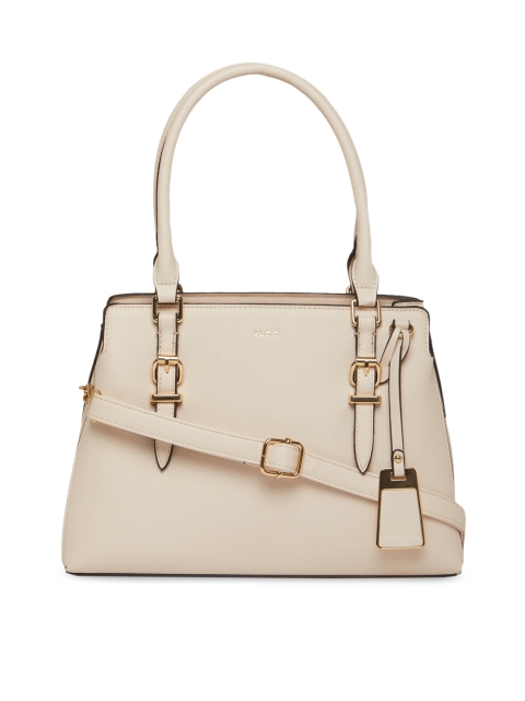 

ALDO Cream Textured Handheld Bag