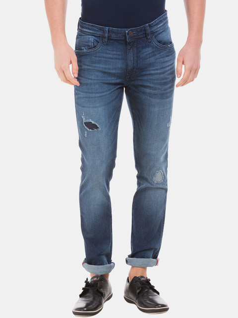 

Arrow Blue Jean Co. Men Blue Slim Fit Jeans, Navy blue