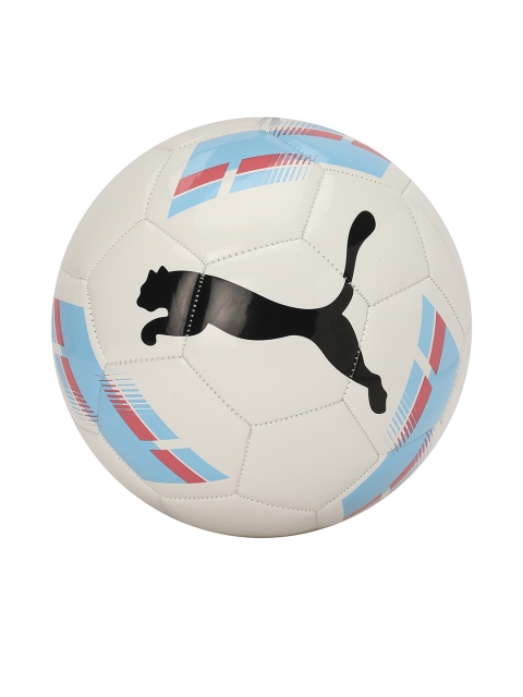 

Puma Unisex White & Blue Printed Shock Football