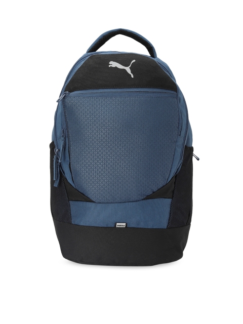 

Puma Unisex Blue & Black Colourblocked Vibe IND Backpack