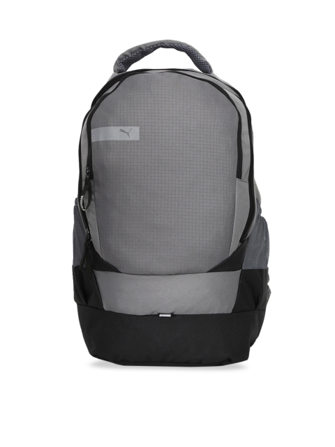 

Puma Unisex Grey & Black Colourblocked Sports Backpack