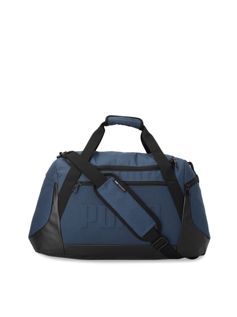 

Puma Unisex Blue & Black Colourblocked Medium Gym Duffel Bag