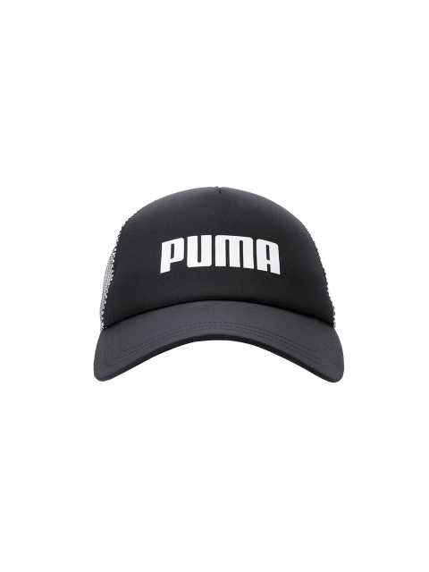 

Puma Unisex Black & White Self Design Trucker Snapback Cap