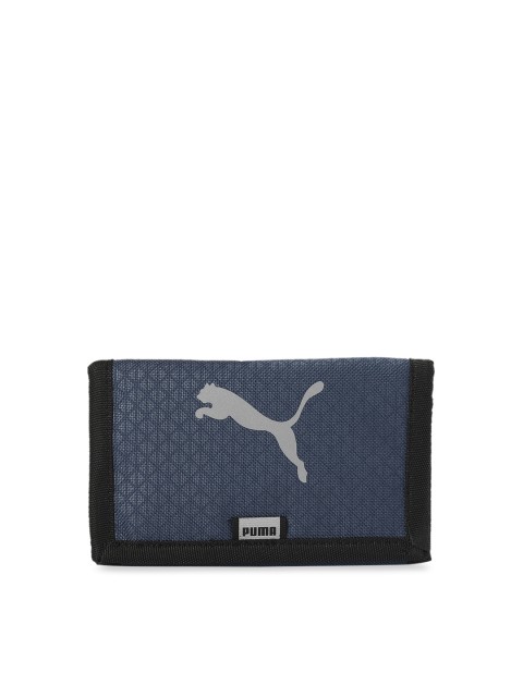 

Puma Unisex Blue Printed Two Fold Vibe Wallet