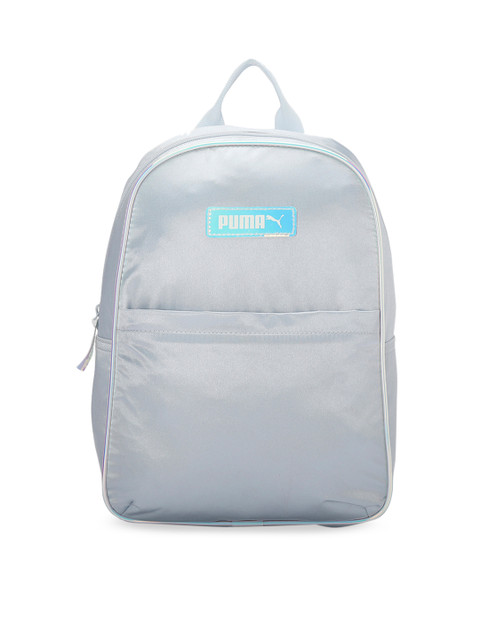 

Puma Women Silver-Toned Solid Prime Time Backpack Plein Air