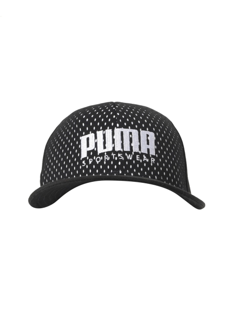 

Puma Unisex Black & White Printed SF Flatbrim Baseball Cap