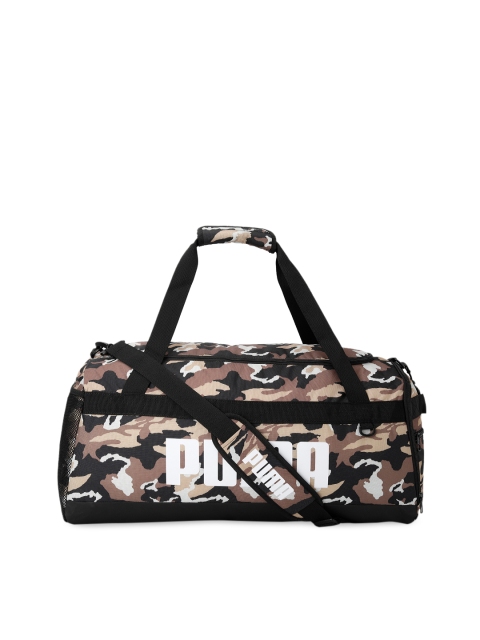 

Puma Unisex Black & Brown Printed Challenger Duffel Bag