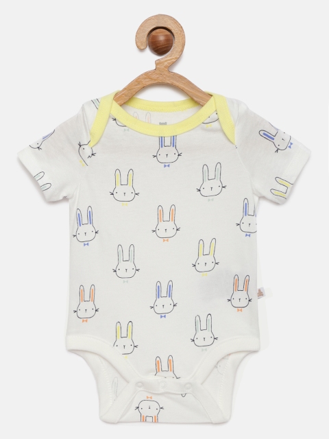 

GAP Baby Boys Off White Printed Bodysuit