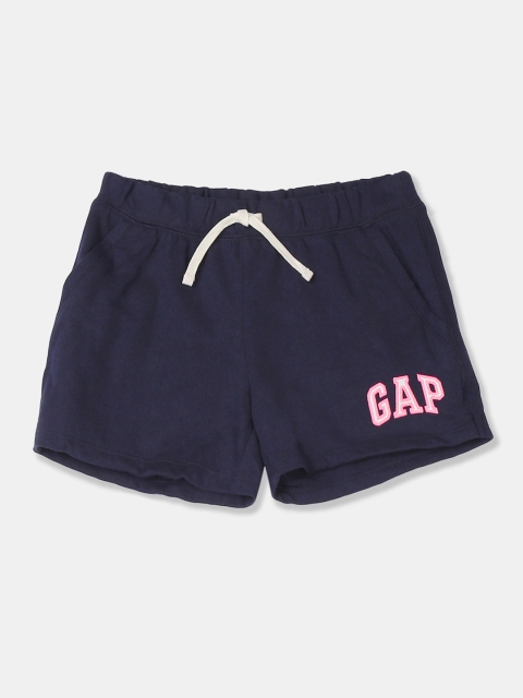 

GAP Girls Navy Blue Logo Pull-On Shorts