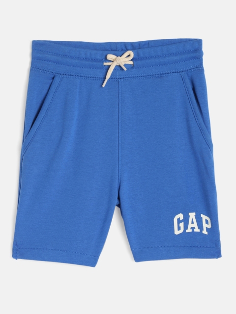 

GAP Boys Blue Solid Regular Fit Shorts