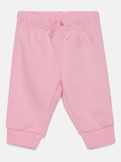 

GAP Girls Pink Regular Fit Solid Regular Trousers