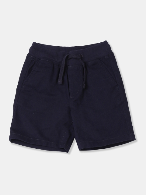 

GAP Baby Boy's Navy Blue Pure Cotton Twill Pull-On Shorts
