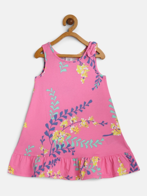 

GAP Girls Pink Printed A-Line Dress