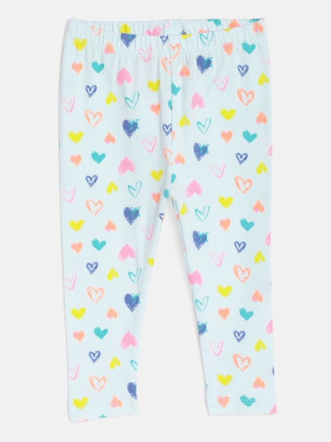 

GAP Baby Girls Blue Printed Leggings