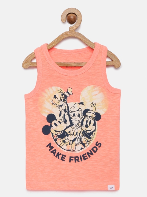 

GAP Baby Boy's Orange Disney Mickey Mouse Shirt