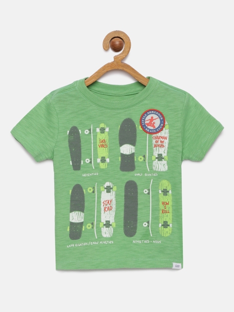 

GAP Baby Boys Green Graphic T-Shirt