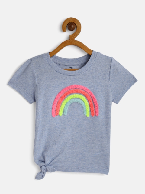 

GAP Baby Girl Grey Graphic Knot-Tie T-Shirt