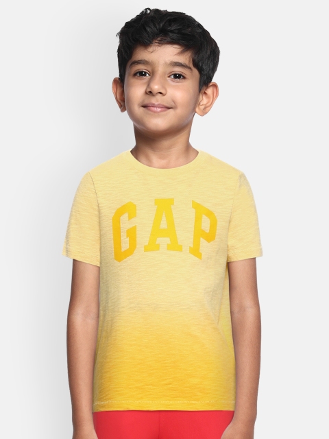 

GAP Boy's Yellow Logo Short Sleeve T-Shirt