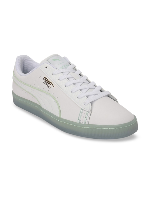 

one8 x PUMA Unisex Off-White Leather Basket Classic one8 V2 Sneakers
