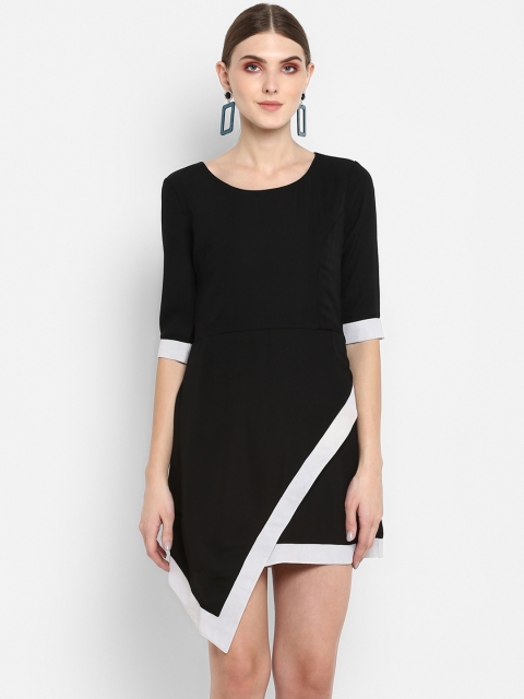 

TRENDY DIVVA Women Black Solid Sheath Dress