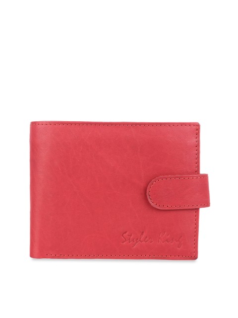 

STYLER KING Men Red Solid Two Fold Wallet