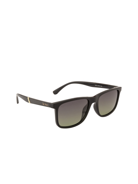 

Ted Smith Unisex Wayfarer Sunglasses TS-NC-1263S_BLK, Green